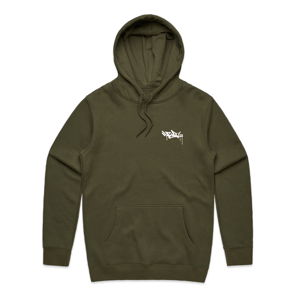 TAG - Army Embroidered Heavyweight Hoodie - Sizes M & XL Only