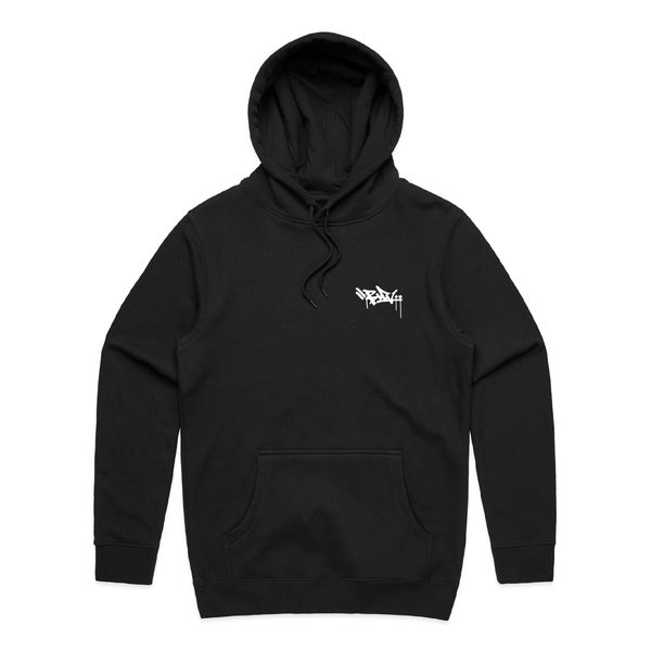 TAG - Black Embroidered Heavyweight Hoodie - Sizes S, M & L Only