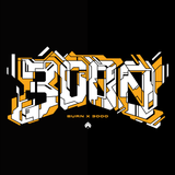 BURN X 3000 COLLAB Heavyweight Hoodie - Black