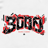 BURN X 3000 COLLAB - 220GSM Heavy - White