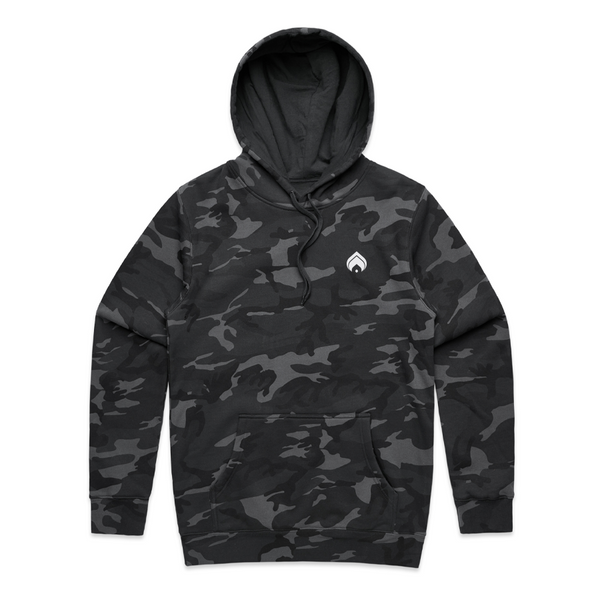 EMBROIDERED LOGO *PRESALE* Black Camo Heavyweight Hoodie