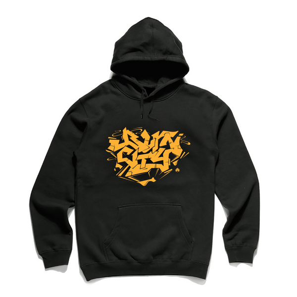 BURN CITY 2 - Black Heavyweight Hoodie