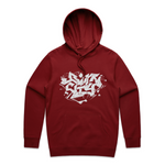 BURN CITY 2 - Cardinal Red Heavyweight Hoodie - Size XL Only