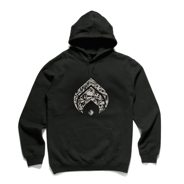 LOGO - Black Heavyweight Hoodie - Size XXL Only