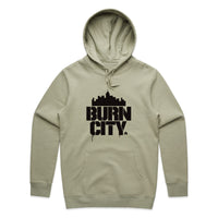BURN CITY - Pistachio Heavyweight Hoodie - Size S Only
