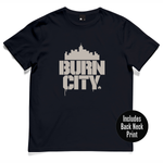 BURN CITY - Black - Sizes S, L & XXL Only